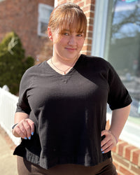 Pepe Cotton Gauze Top | Black