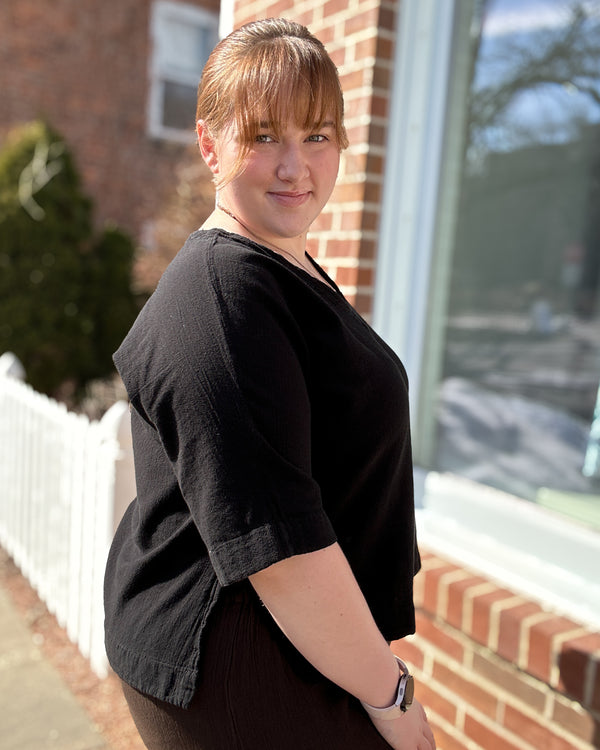 Pepe Cotton Gauze Top | Black