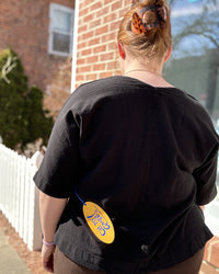 Pepe Cotton Gauze Top | Black