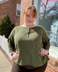 Valley Cotton Gauze Top | Fern