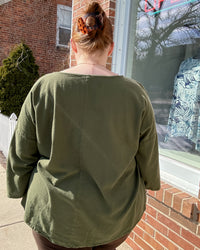 Valley Cotton Gauze Top | Fern