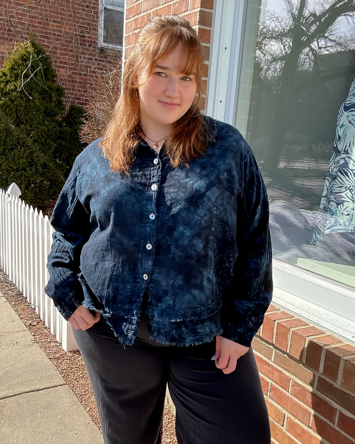 Urban Gauze Button Up | Sapphire