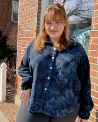 Urban Gauze Button Up | Sapphire