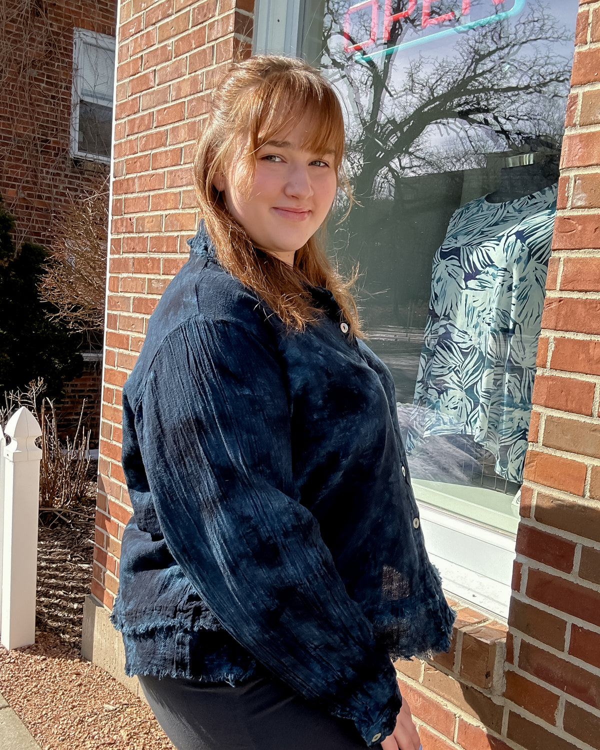 Urban Gauze Button Up | Sapphire