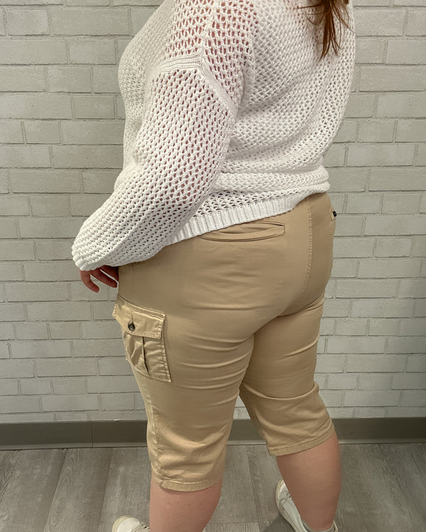 Khaki Cargo Crops - Lee