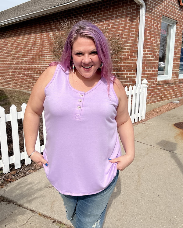 Terry Tank Top | Lilac