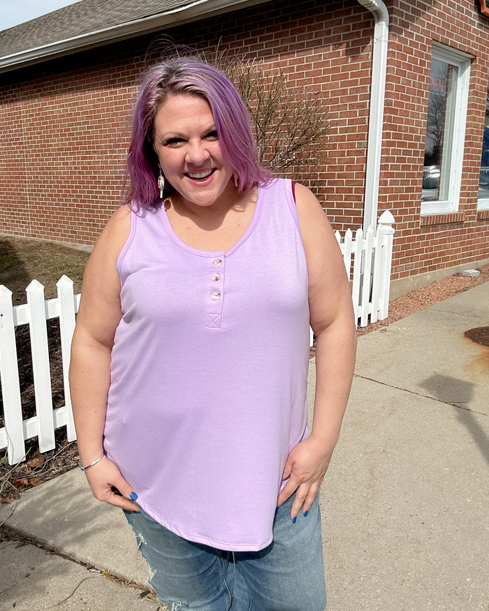 Terry Tank Top | Lilac