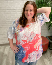Apple Top in Coral