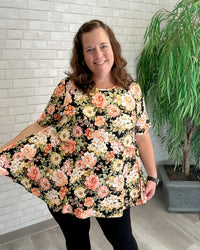 Fall Floral Tunic Top