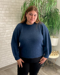 Blue Speckled Pullover