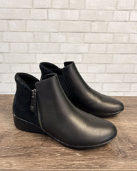 Damascus Bootie | Onyx/Black Lizard