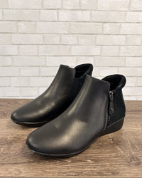 Damascus Bootie | Onyx/Black Lizard