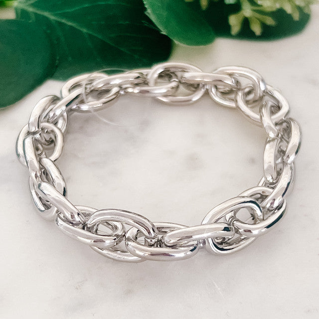 Stretch Chain Link Bracelet