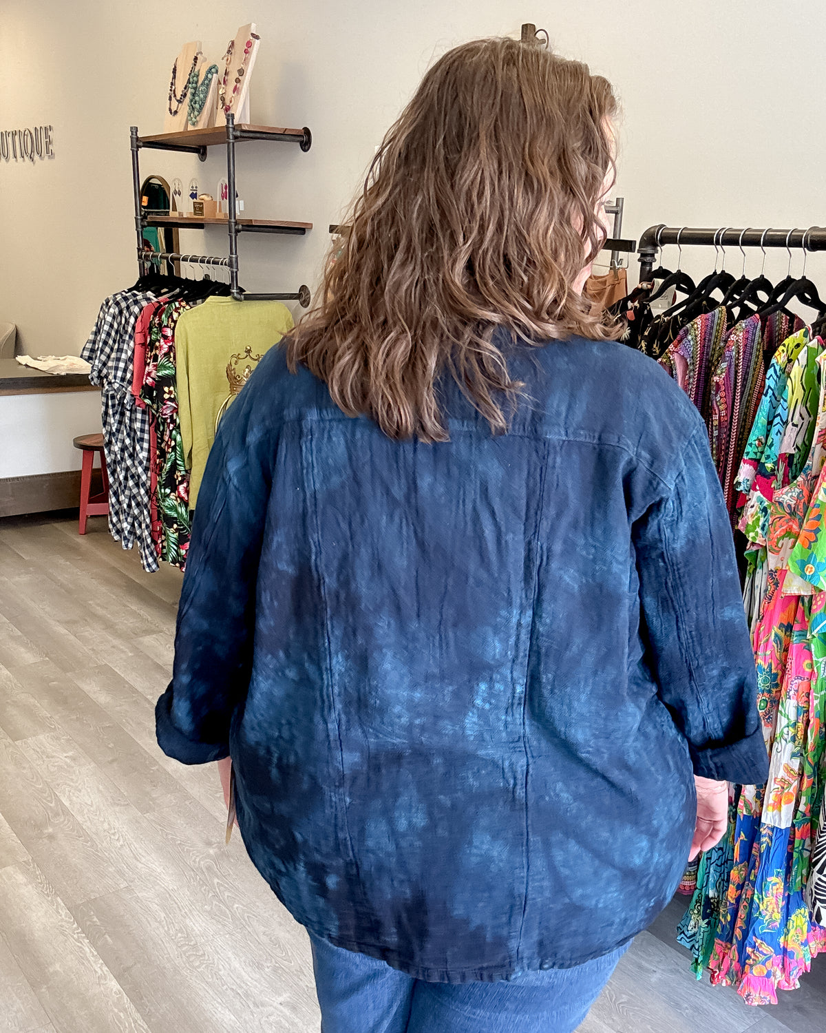 Cian Top | Washed Sapphire