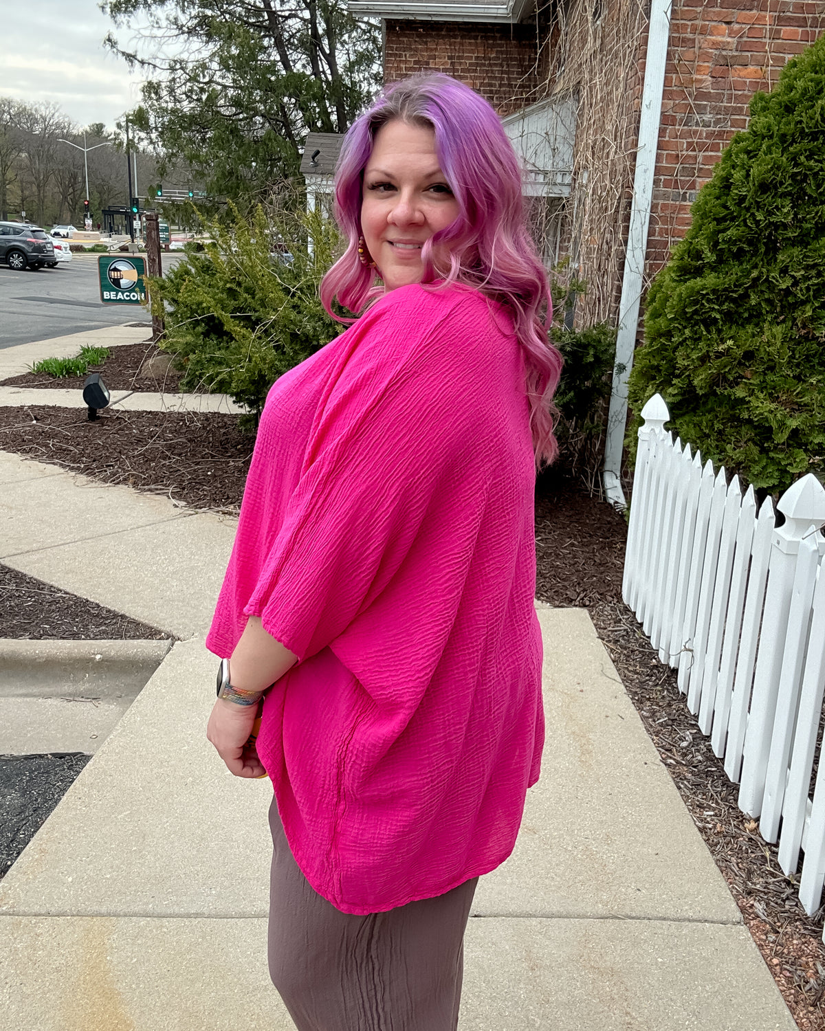 Name-It-Jane Top | Fuchsia