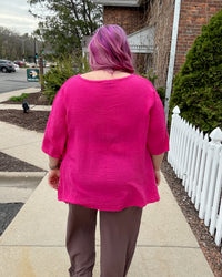 Name-It-Jane Top | Fuchsia