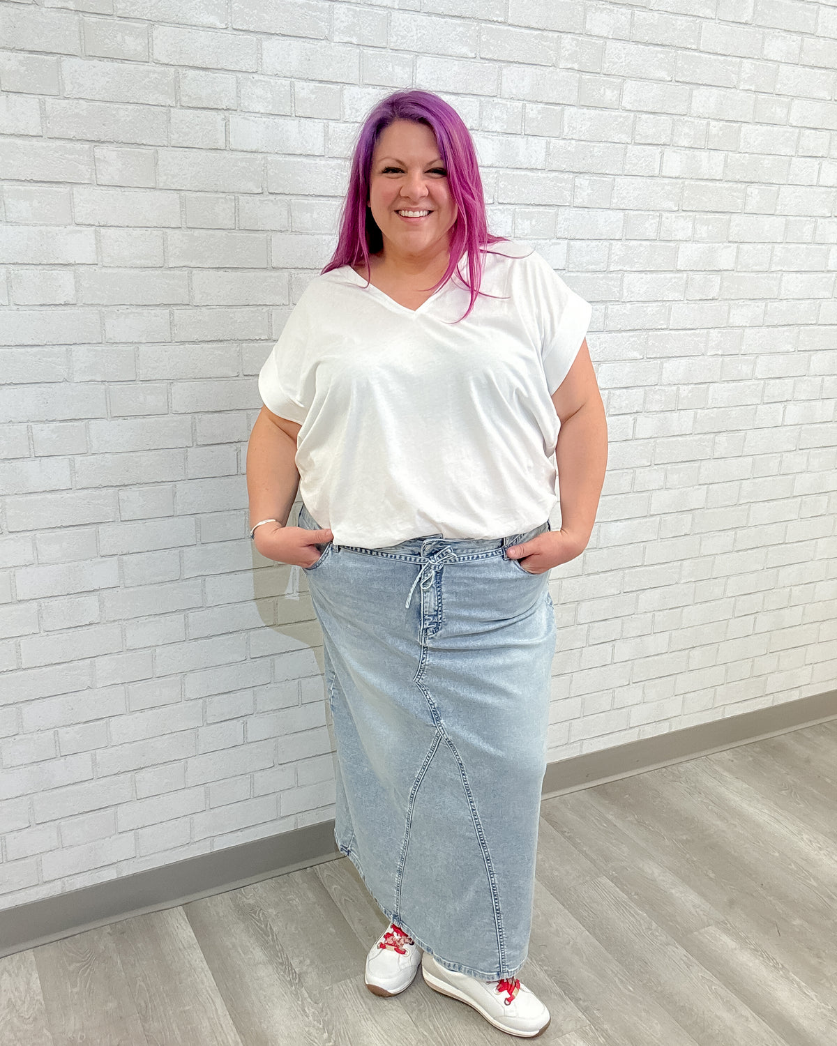Wiebke Skirt | Beach Blue Denim
