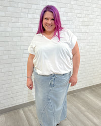 Wiebke Skirt | Beach Blue Denim