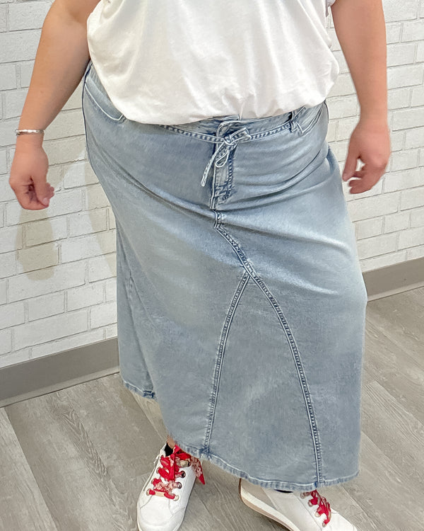 Wiebke Skirt | Beach Blue Denim
