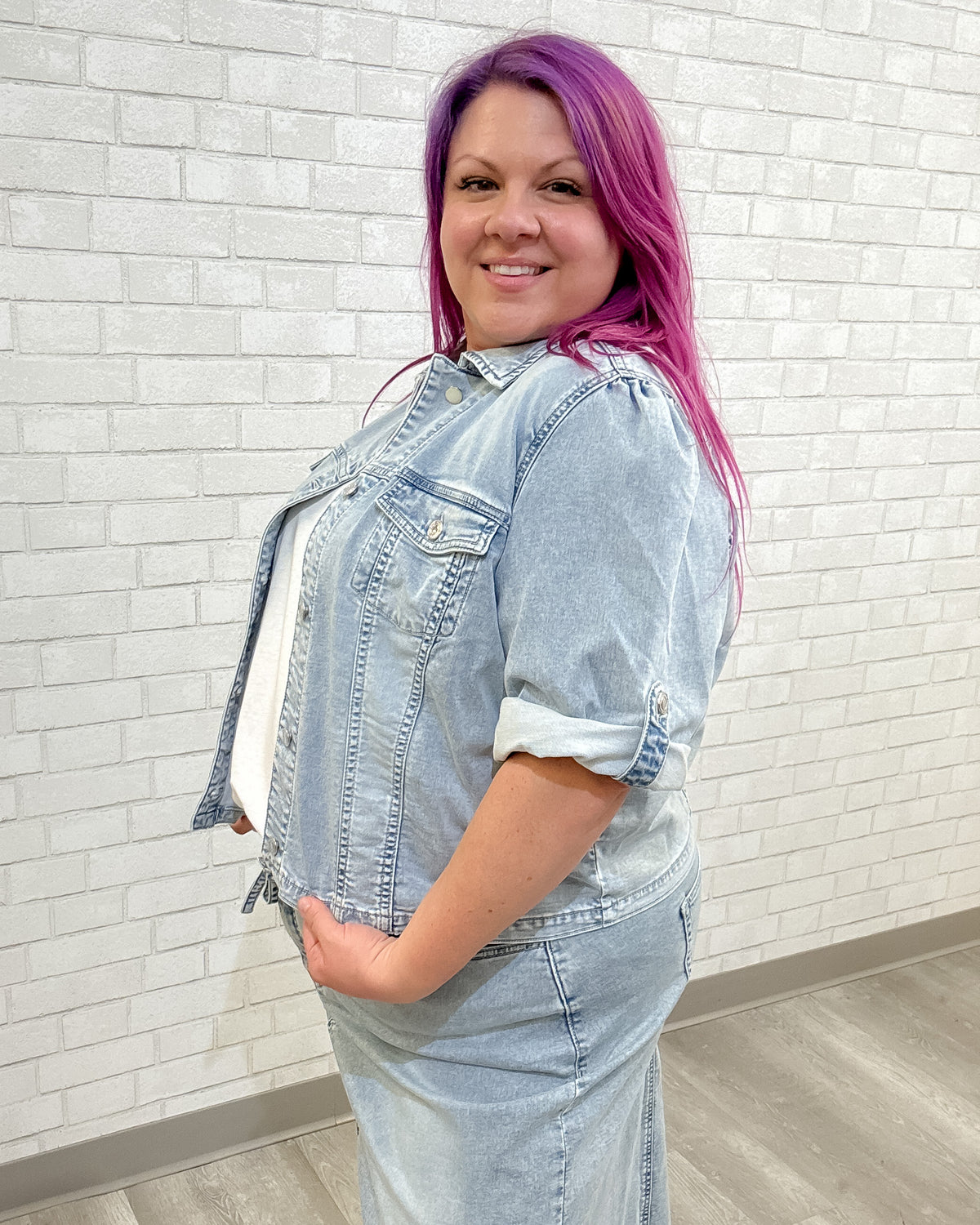 Wijnanda Jacket | Beach Blue Denim
