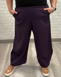 Canopy Pant | Eggplant Seersucker