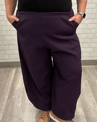 Canopy Pant | Eggplant Seersucker