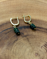 Aventurine Huggie Earrings