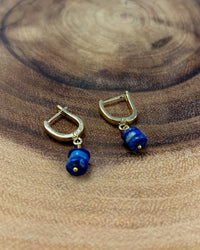 Lapis Huggie Earrings