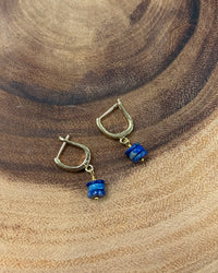 Lapis Huggie Earrings