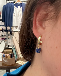 Lapis Huggie Earrings