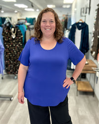 Tessa Bamboo Tee in Violet