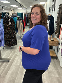 Tessa Bamboo Tee in Violet