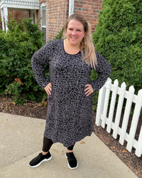 Juniper Dress | Black Squiggle