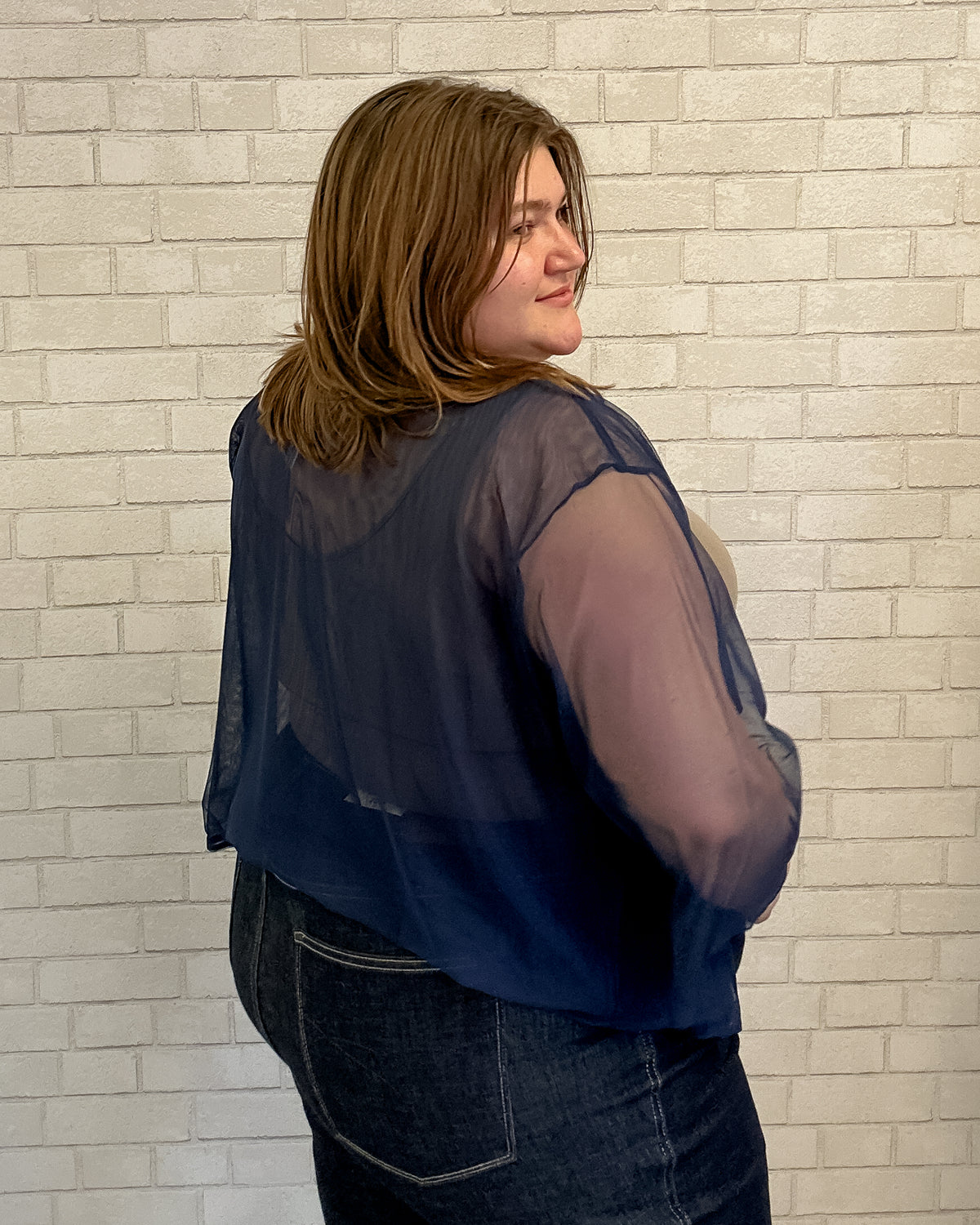 Auburn Jacket | Navy Tulle