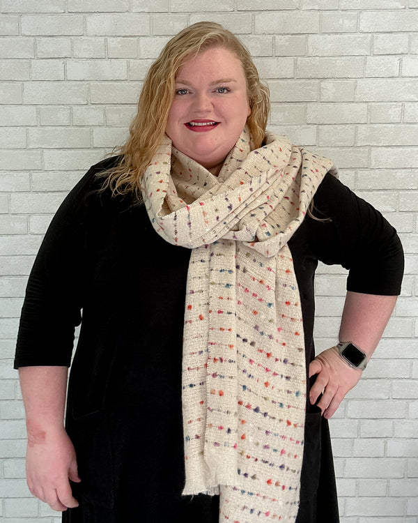 Multi-Color Dotted Scarf