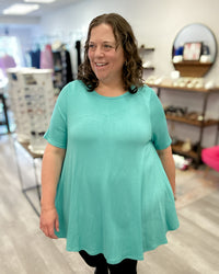 Short Sleeve Swing Tunic | Mint