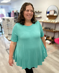 Short Sleeve Swing Tunic | Mint