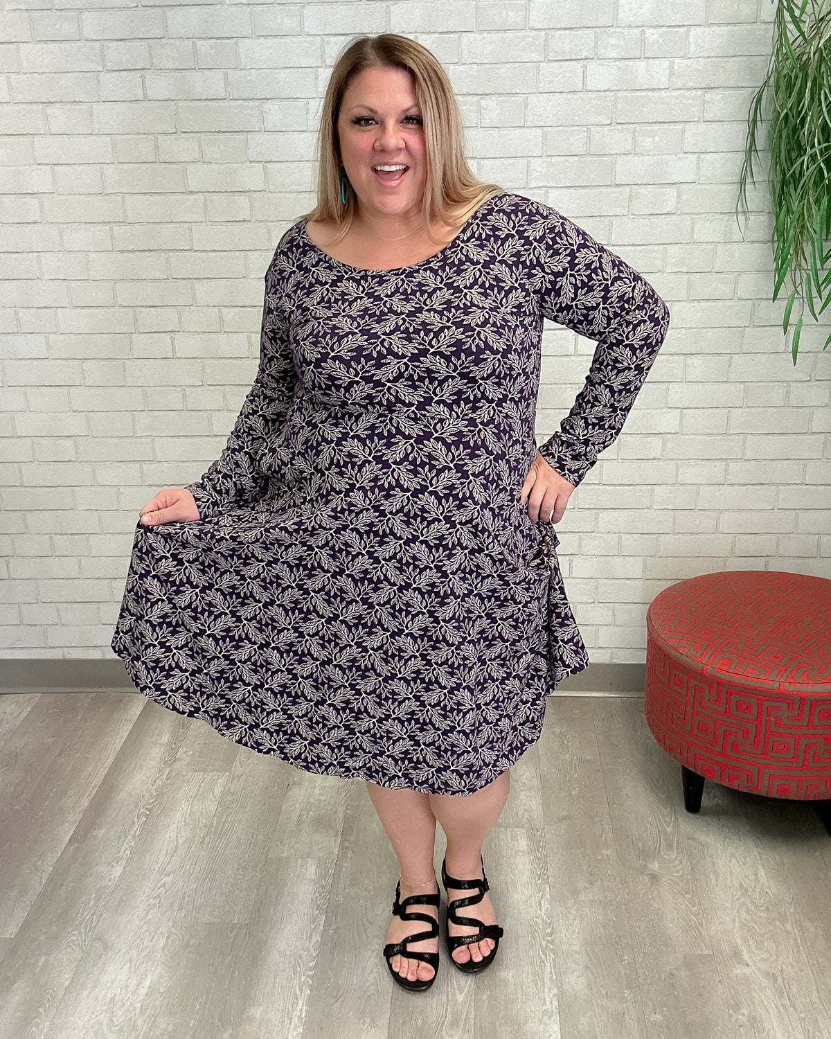 Elm Print Easy Dress
