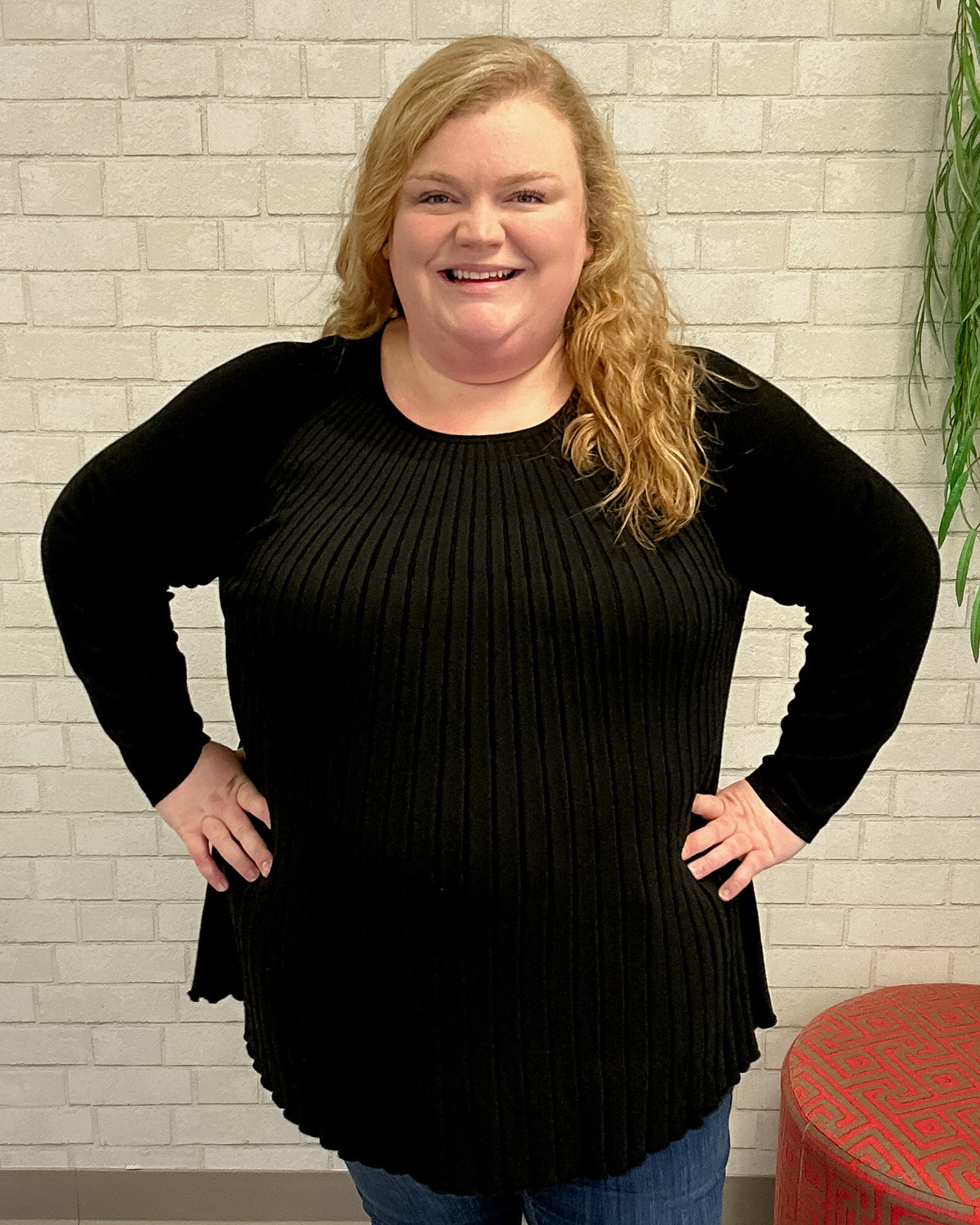 Accordion Ribbed Swing Top