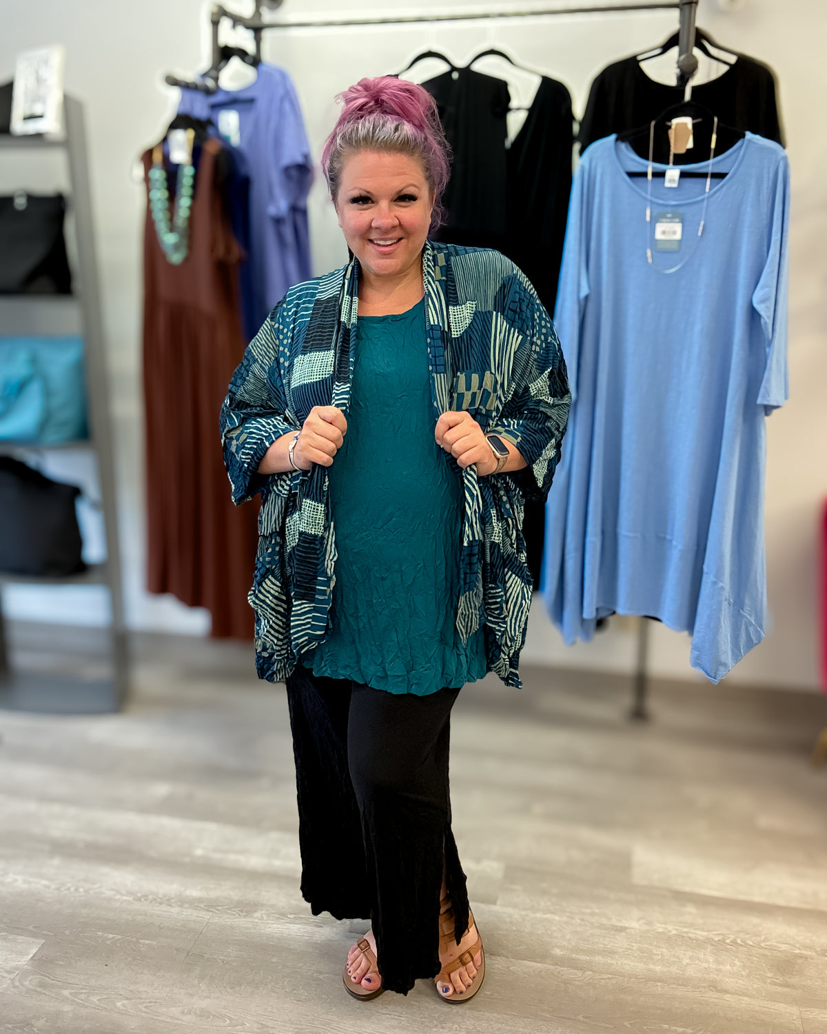 Haven Cardi | Emerald Mesh