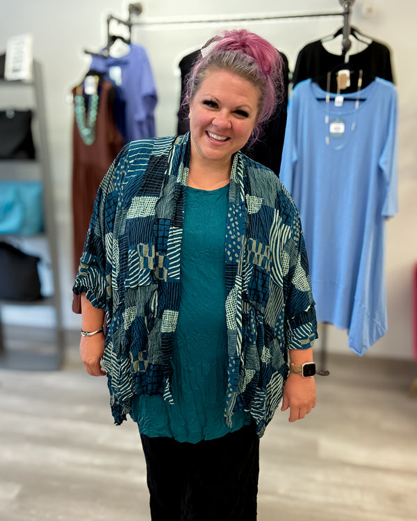 Haven Cardi | Emerald Mesh