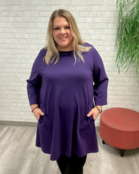 Ponte Pocket Tunic | Purple