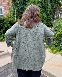 Faces Long Sleeve Shirt | Olive
