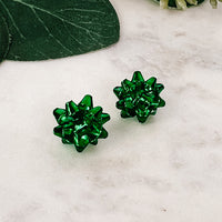 Christmas Bow Stud Earrings