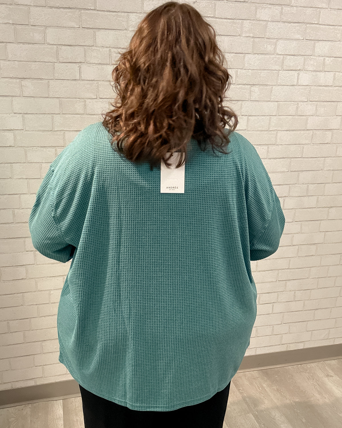 Thermal Knit Cardigan | Jewel Green