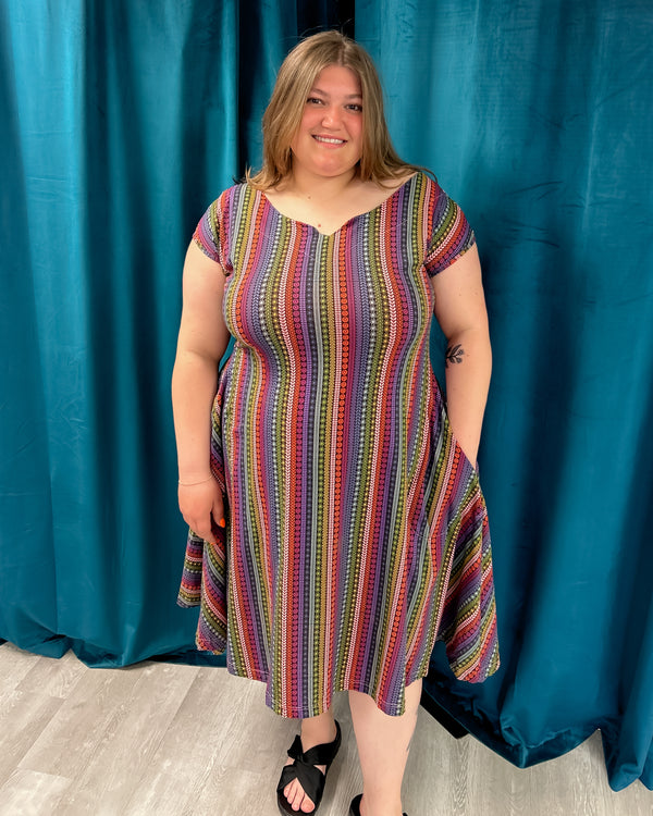 Rory Dress | Folk Print