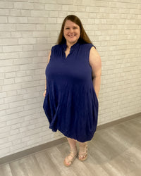 Alara Dress | Navy