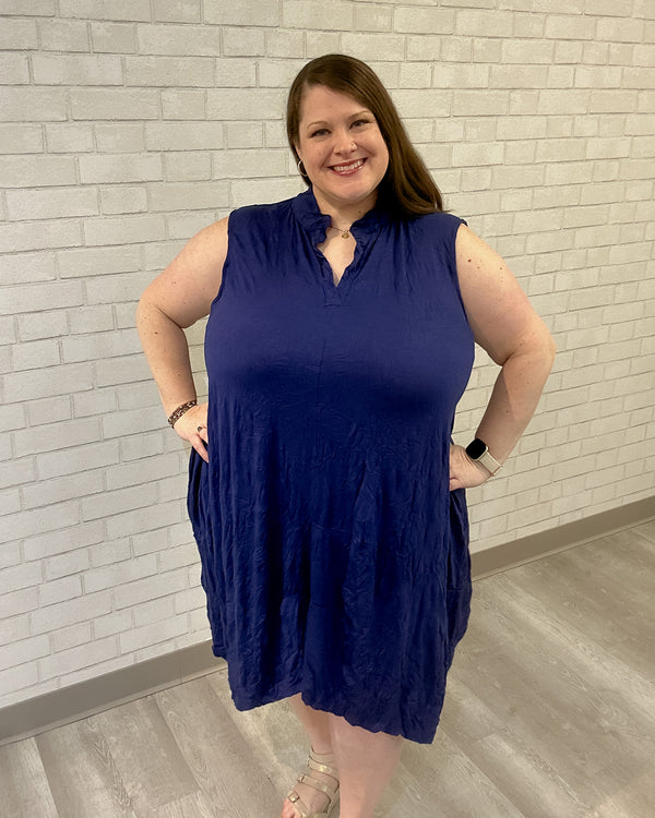 Alara Dress | Navy
