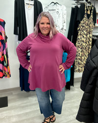 Wrap Neck Tunic | Wine