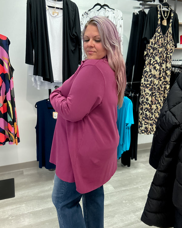 Wrap Neck Tunic | Wine